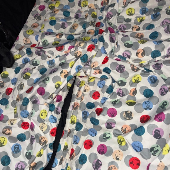 Colorful Polka Dot Women's Straight Leg Snowboarding Pants - Picture 4 of 9